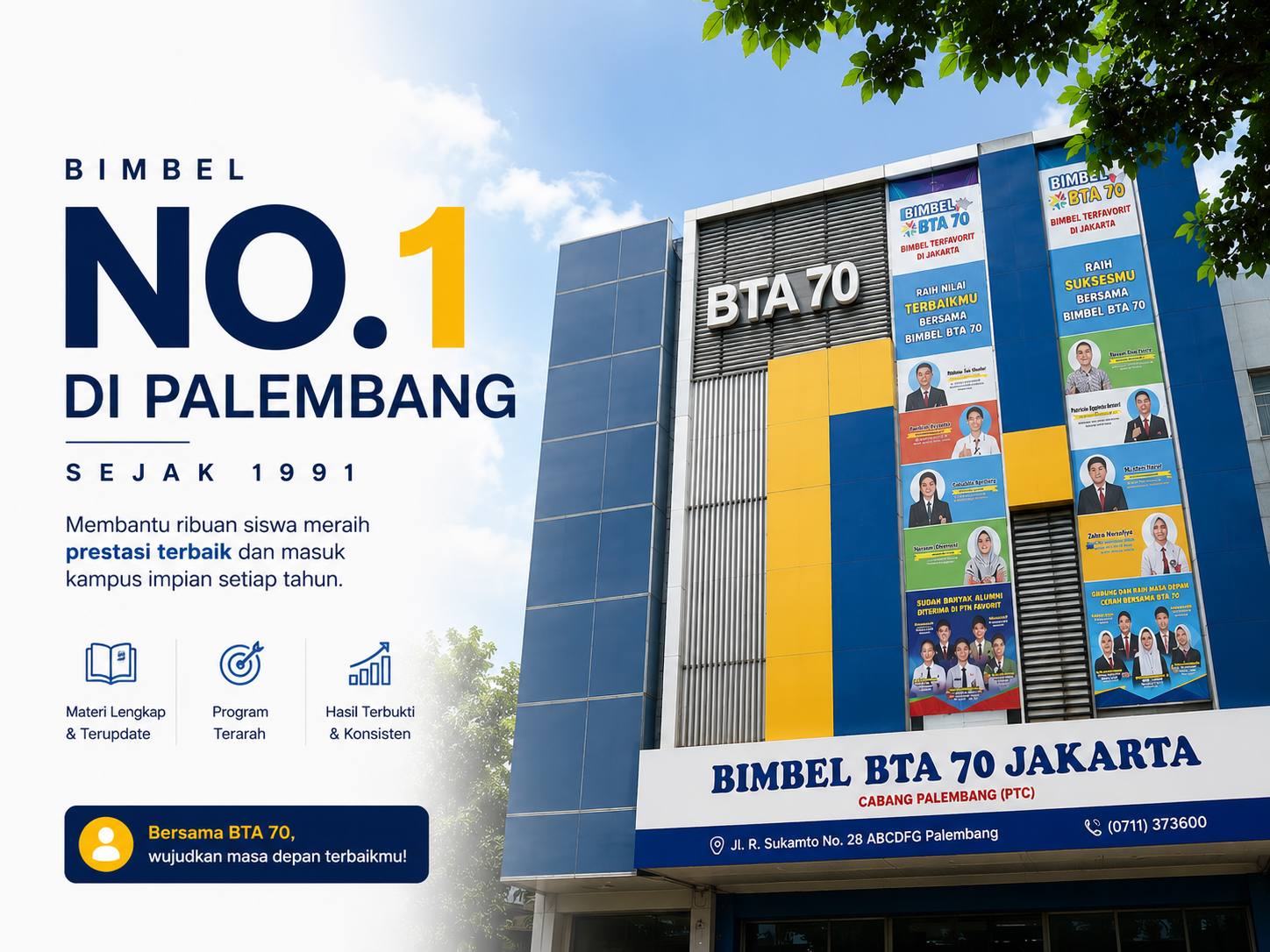 Siswa bahagia mengikuti pembelajaran BTA Learning